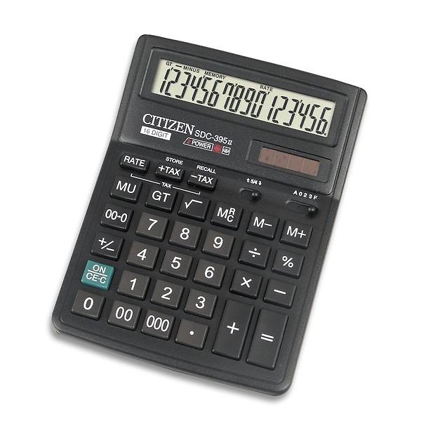 Калькулятор 16 разрядный настольный CITIZEN SDC-395 209456 — 1