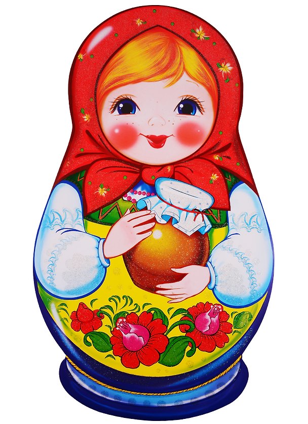 Книга Плакат вырубной "Матрешка" (в индивидуальной упаковке с подвесом) () — 1