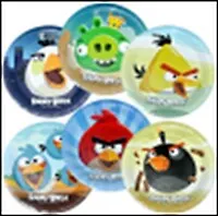 Тарелки бумажные ламинированные Angry Birds (23см) (6 шт) (6025557) 2343634