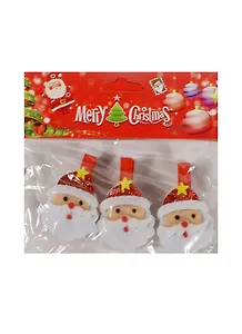 Новогодний Набор из 3-х прищепок Деды морозы в пак. с хедер. (11069704) (12х10см)