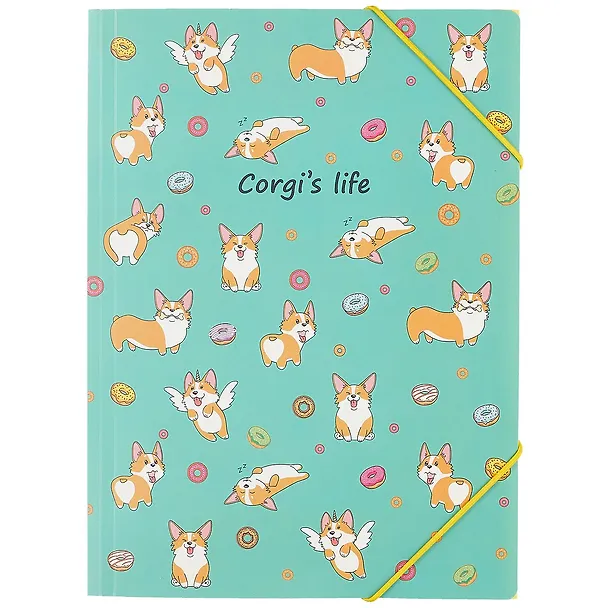 Папка на резинке «Corgi's life» А5 253233 — 1