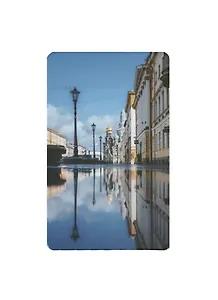 Магнит СПб Петербург в отражении (9х5,5) (винил)