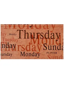 Планинг недатированный 64 листа "Офисный стиль. Дни недели" карманный