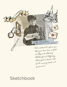 Скетчбук. Гарри Поттер (162х210 мм, на навивке, 80 л., плотность бумаги 160 гр.)