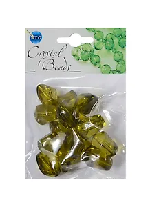 Набор бусин Кристальная игра Камешки зеленовато-желтые (CRP144) (упаковка)