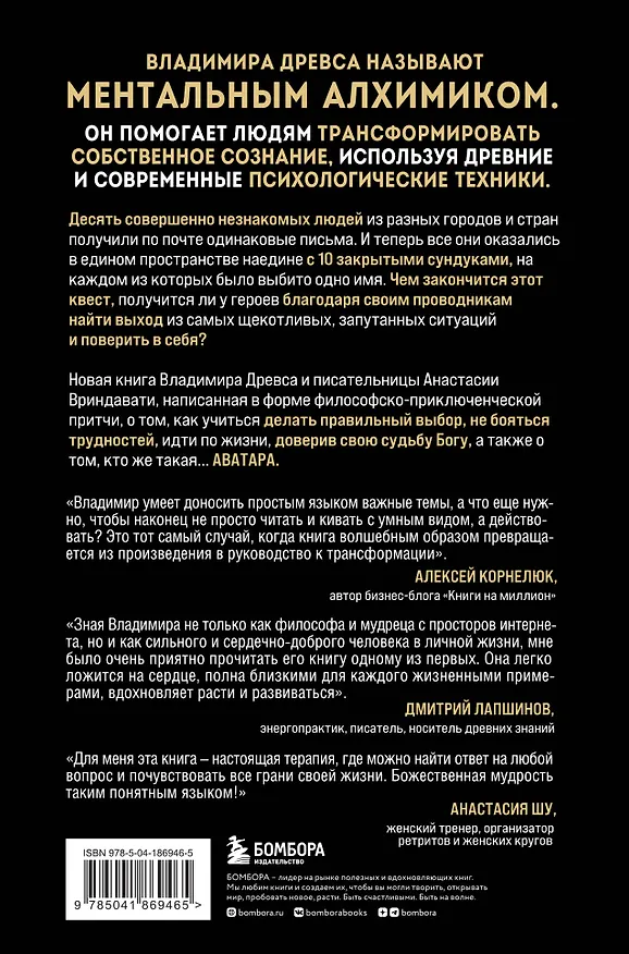 Книга Аватара. 10 встреч, которые помогут тебе трансформировать судьбу и поверить в себя (Владимир Древс, Анастасия Вриндавати) — 2