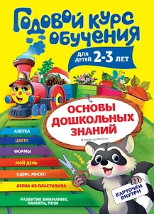 Годовой курс обучения: для детей 2-3 лет (карточки "Цвет и форма")