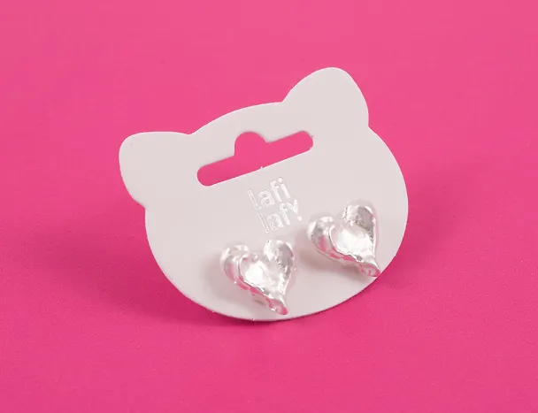 Сережки "Сердечки", латунь, Lafilaf 3104703 — 2