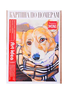 Картина по номерам Вельш-корги (холст на картоне, 16,5х13см.) MINI16130092, Art Idea