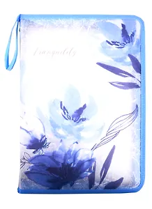 Папка для тетрадей А4 Tranquilliti пластик, молния с трех сторон, 33*23*2,5