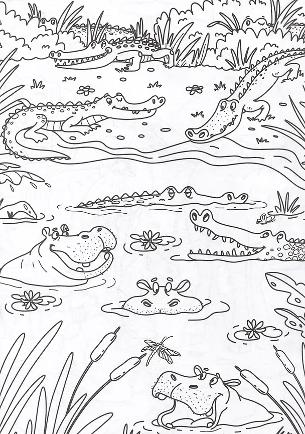 Книга РАСКРАСКА С КАРАНДАШАМИ. ДИКИЕ ЖИВОТНЫЕ () — 3