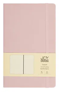 Книга для записей А5 96л кл. "Joy Book. Розовая вуаль" иск.кожа, тонир.блок, скругл.углы, ляссе, резинка, карман на задн.форзаце