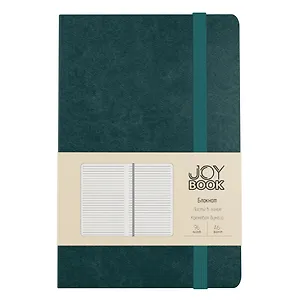 Записная книжка А6- 96л лин. "Joy Book. Морской залив" 7БЦ., иск.кожа, тонир.форзац, тонир.блок, скругл.углы, сшит.блок, ляссе, резинка, карман на задн.форзаце