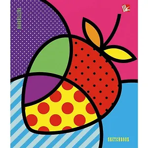 Тетрадь, 80л. А6(125*160мм) клетка Эксмо Серия Скетчбук Ягода (графика) тверд.обл.