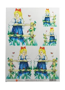 Декупажная карта У околицы (мини) (007308)