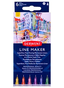 Набор капиллярных ручек Line Maker 6шт ассорти