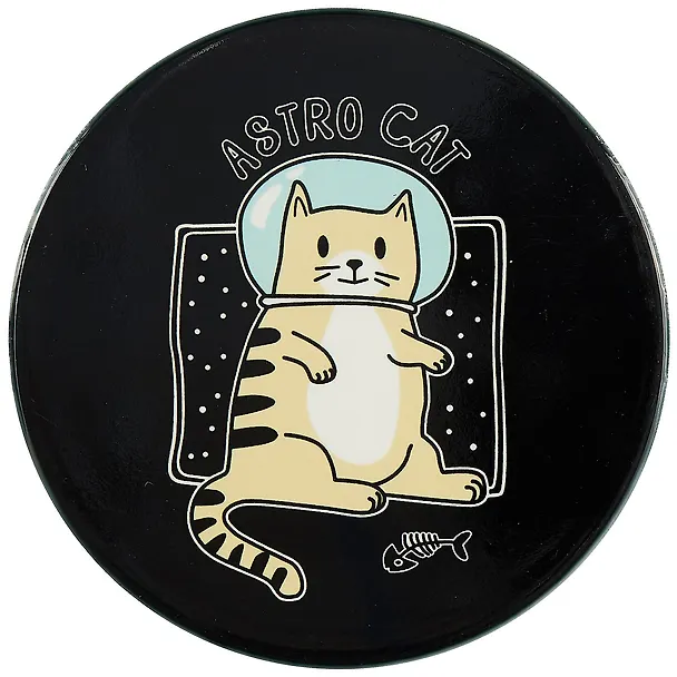 Подставка под кружку Кот-космонавт Astro cat (керамика) (11 см) (ПВХ бокс) (12-07671-N4) 2844537 — 1