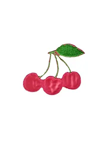 Термонаклейка Розовые три вишенки (629064) (8х9см) (упаковка)