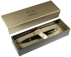 Ручка шариковая Parker, IM Black GT, подарочная