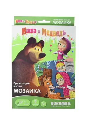 Набор Маша и Медведь Маша и белка (0072013) (2 карточки) (Мозаика) (3+) — 2341720 — 1