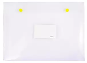 Папка-конверт А4 на кнопках, пластик 0,36мм, прозрачный — 262507 — 1