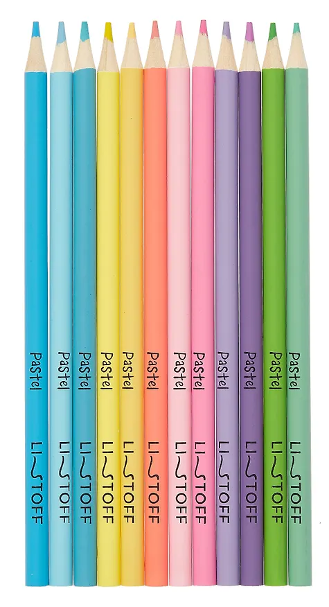 Карандаши цветные «Pastel. Нежность», Listoff, 12 цветов 3036212 — 2