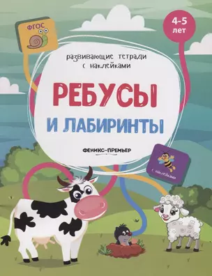 Ребусы и лабиринты. 4-5 лет. С наклейками — 2663237 — 1