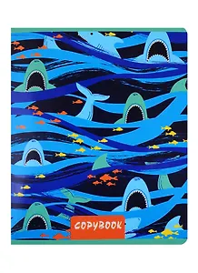 Тетрадь в клетку Феникс+, "Морской паттерн", 48 листов, в ассортименте