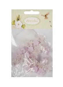 Цветок пятилистник (A120) в пакете по 25 шт,  светло-сиреневый (11-08631-28)