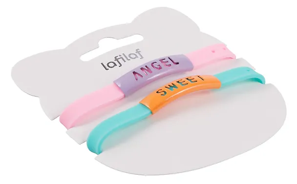 Набор парных браслетов Angel, Sweet (силикон) (12-04407-B75) (Lafilaf) 3048689 — 7