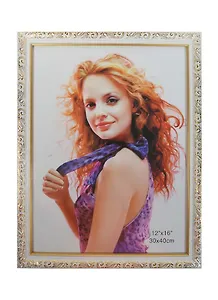 Фоторамка пластик 30*40 "Светлое золото", Xianju Maojia  