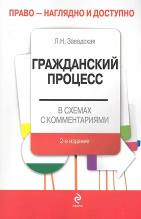 Книга Гражданский процесс в схемах с комментариями. / 2-е изд., перераб. и доп. (Людмила Завадская)