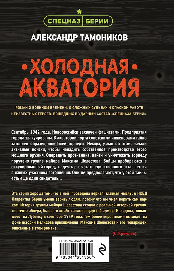 Книга Холодная акватория (Александр Тамоников) — 2