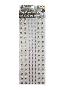 Стразы -бусины большие (1461-4D/1) (бел. бусины цветочки/бел. жемчуг)