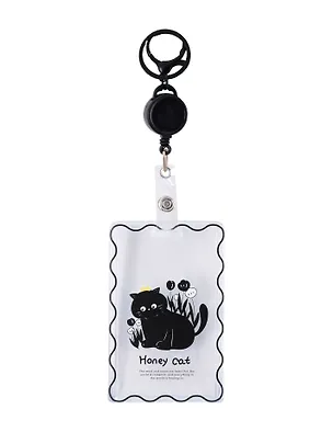 Бейдж "Cats", рулетка, пластик, ассорти 3102972