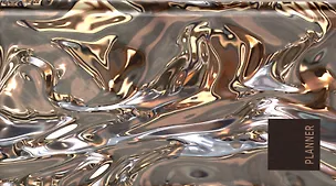 Планинг недат. 64л "Золотые волны" карманный, 7БЦ, мат.лам, покрытие Soft Touch, офсет 2944452