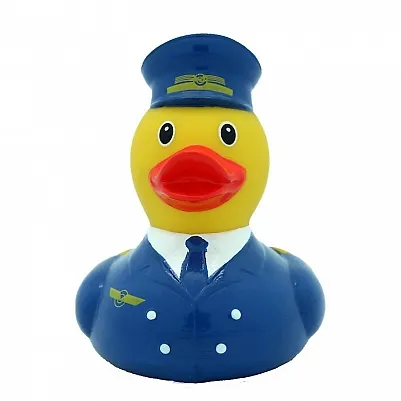 Игрушка для ванной, уточка резиновая FUNNY DUCKS "Уточка пилот" (1872) 2530535 — 3