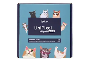 UniPixel Magnet mini Алмазная мозаика на фигурных магнитах Мемные коты (12 шт.)
