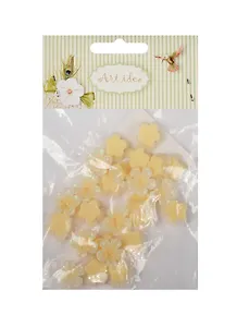 Цветок пятилистник (A120) в пакете по 25 шт, экрю (11-08631-30)