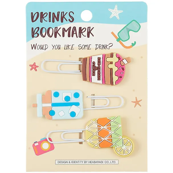 Набор Скрепки-закладки Summer Drinks (3 шт) (12-24730B-20210501) 2852157 — 1