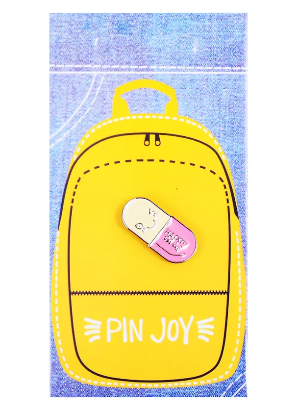 Значок Pin Joy Happy pill (металл) 2814623 — 2