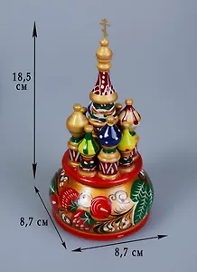 ГС Храм дерево музыкальный (17 см) (1112196)