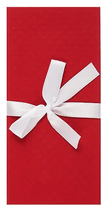 Подарочный конверт для денег ,с бантом, красный 3098439