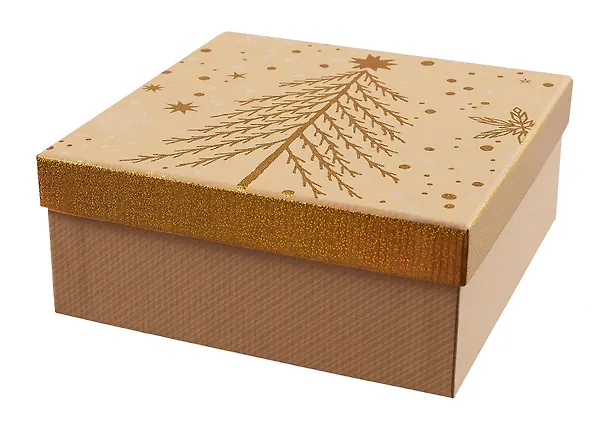 Коробка подарочная "Craft snowflaces" 18*18*7,5см, Новый год, картон 2982025 — 3