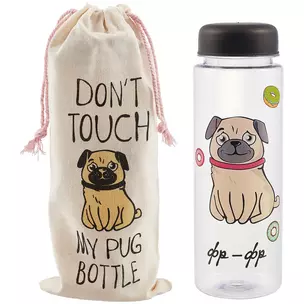 Бутылочка My Pug bottle с сумочкой (500 мл) (12-Unicorn-MF-007) — 2712718 — 1