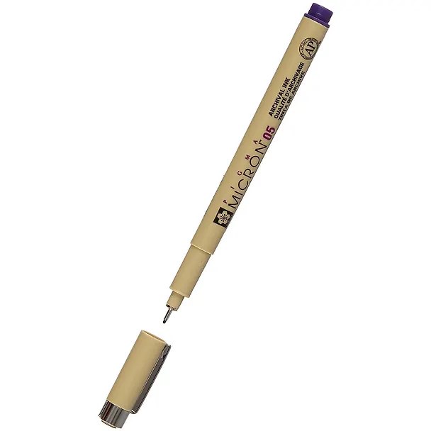Ручка капиллярная Pigma Micron 0.45мм Фиолетовый, Sakura 249885 — 2