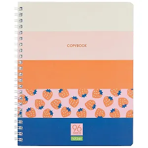 Тетрадь в клетку Hatber, "Ягодки", 96 листов, в ассортименте