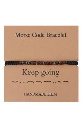 Браслет Морзе Keep going (12-202509-BR-ZJ7529) 3135443