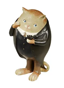 Фигурка Кот в смокинге с трубкой (18см) (174-323)