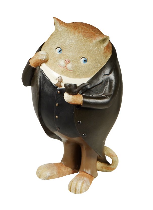 Фигурка Кот в смокинге с трубкой (18см) (174-323) 2491786 — 1